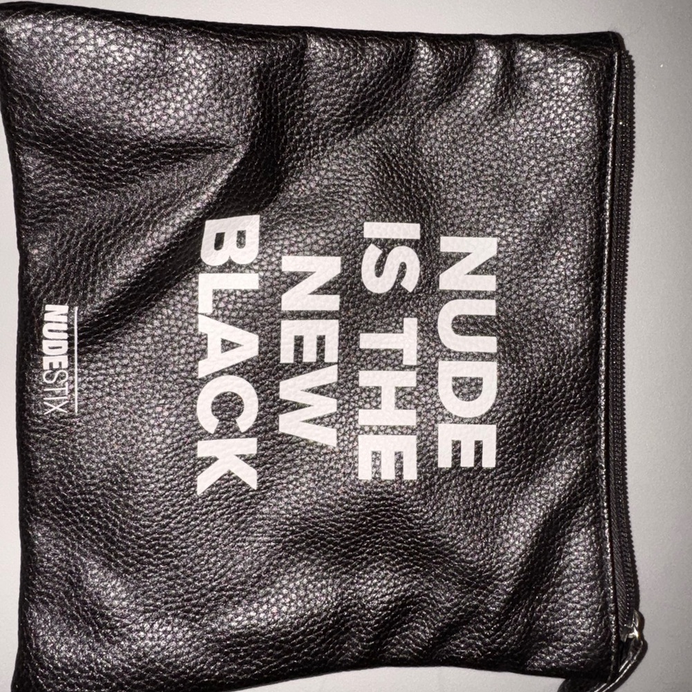 Nudestix Black cosmetic bag nude is the new black